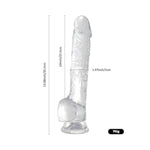 14 Inch Large Realistic Dildo for Hands-Free Play, G Spot Stimulation with Strong Suction Cup