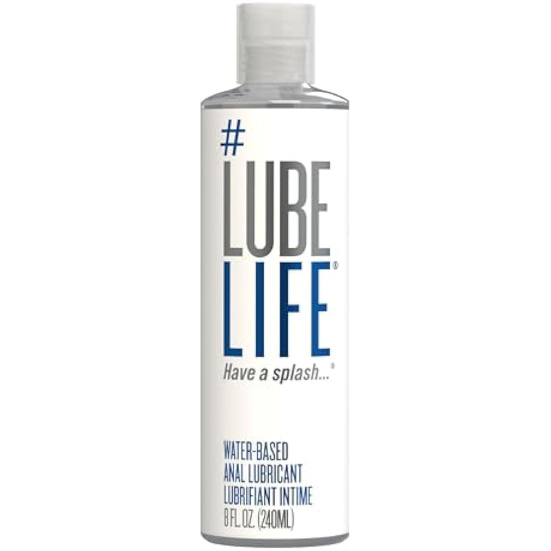 Lubelife Water-Based Anal Lubricant, Deep Comfort Personal Lube For Men, Women, And Couples, 8 Fl Oz
