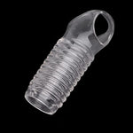 Reusable Sleeves Girth For Men Extender Enlarger Extension Cook Enhancer Ball Stretch Sleeve Girth Best Gift-H1189(Transparent-2Pcs)