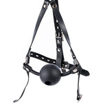 2in/5cm Silicone Macroporous Ball Mouth Plug Bondage Gags Muzzles. Personal Restraints Sex Toy para Kinky Tease Orgasm Sexual Restraints for Women Female Men Male Unisex (Black)