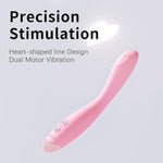 Pink-Heart Vibe Dildo Vibrator Clitoral Vibrator Wand Nipple Stimulator With 16 Pleasure Modes Adult Sex Toy& Games Female Sex Toys