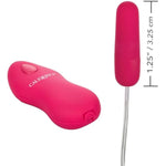 Whisper Micro Bullet – Self Heating Wired Pocket Bullet Vibrator - Remote Control Sex Toys For Couples - Adult Egg Massager - 1.25 Inch - Pink