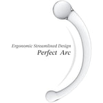 Prostate Massager Glass Pure Wand Anal Toys - Double Ended Glass Dildo - 8.3 Inch Anal Hook G Spot Stimulator For Men Women - Anal Prostate Wand