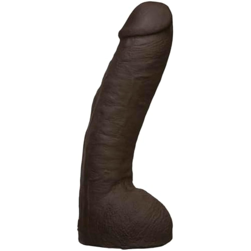 Doc Johnson Vac-U-Lock - Realistic Hung - 12 Inch ULTRASKYN Dildo with Massive 8.5 Inches of Girth - F-Machine and Harness Compatible - for Adults Only, Chocolate