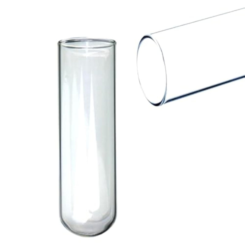Large Crystal Glass Anal Plug for Men and Women - 5CM Clear Hollow Dildo