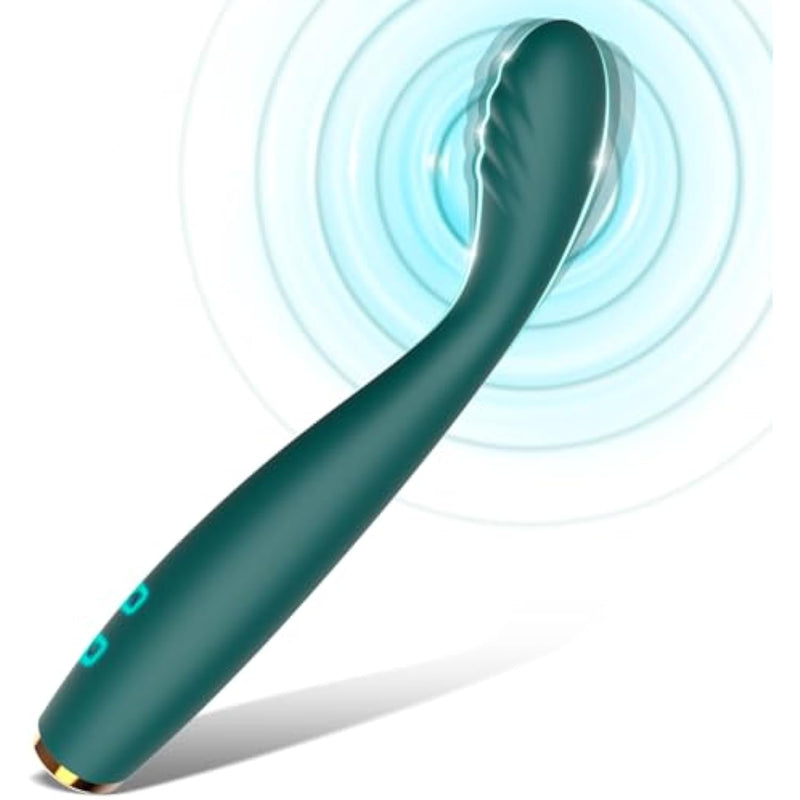 Rose Vibrator, High-Frequency G Spot Clitoris Vibrator With 5 Speeds & 10 Modes - Powerful Clitoral Stimulator, Vibrating Massager Sex Toys For Women Sexual Pleasure, Rose Toys Peacock Blue