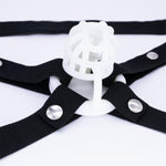 Anti-Off Chastity Device Auxiliary Belt Black Four Way Elastic Band Widened Strap Chastity Cage Accessory Elastic Band Men Sex Toy Sexy Underwear