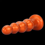 Ultra Soft Anal Beads Anal Training Adult Sex Toys and Games with Suction Cup Base, Liquid Silicone Large Anal Beads G-Spot Stimulator for Comfortable Anal Play for Men and Women (8.07 in)