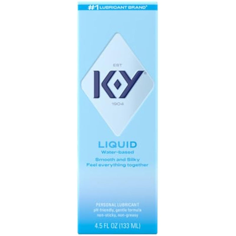 Liquid Lube, Personal Lubricant, New Water-Based Formula, Safe For Anal Use, Safe To Use With Latex Condoms, For Men, Women And Couples, Body Friendly 4.5 Fl Oz