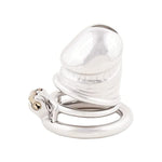 Male Comfortable Cock Cage Stainless Steel Chastity Device For Sm Penis Exercise Sex Toys J5245 45Mm