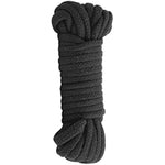 Doc Johnson Japanese Bondage Rope - Soft Cotton Rope - Gentle on the Skin - 32 Feet of Rope - Black
