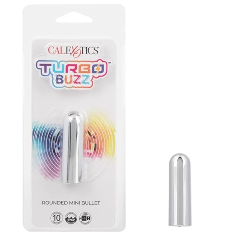 Rechargeable Mini Bullet - Adult 3 Speed Vibe Massager - Waterproof Travel Size Sex Toys For Couples - Silver