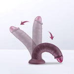 6 Inch Beginner Small Anal Dildo, Black Realistic Silicone Dildo With Strong Suction Cup, Slim Cute Penis, No Ball Soft Anal Vaginal Adult Sex Toy, Beginner Sex Toy For Men And Women