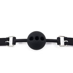 Breathable Silicone Bondage Ball Gag For Sex Games, Silicone Sex Toys Sm Gags For Bondage Restraints, Open Mouth Sex Gag Muzzles, Bondage Toys Bdsm Bite Gags (Black-1)