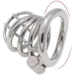 Metal Chastity Cage Chastity Device For Male Penis Exercise Penis Cage With Invisible Lock And 2 Keys Adult Sex Toys Cock Cage Used To Restrain Men (Large,1.96In)