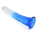 Realistic Jelly Dildo for Hands-Free Play with Strong Suction Cup and Flexible Lifelike Design