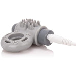 Charged Owow Vooom Mini Vibe – Grey Vibrating Cock Ring For Men – Reusable Penis Ring Vibrator, Couples Sex Toy, Enhances Pleasure & Erection – Waterproof Silicone –