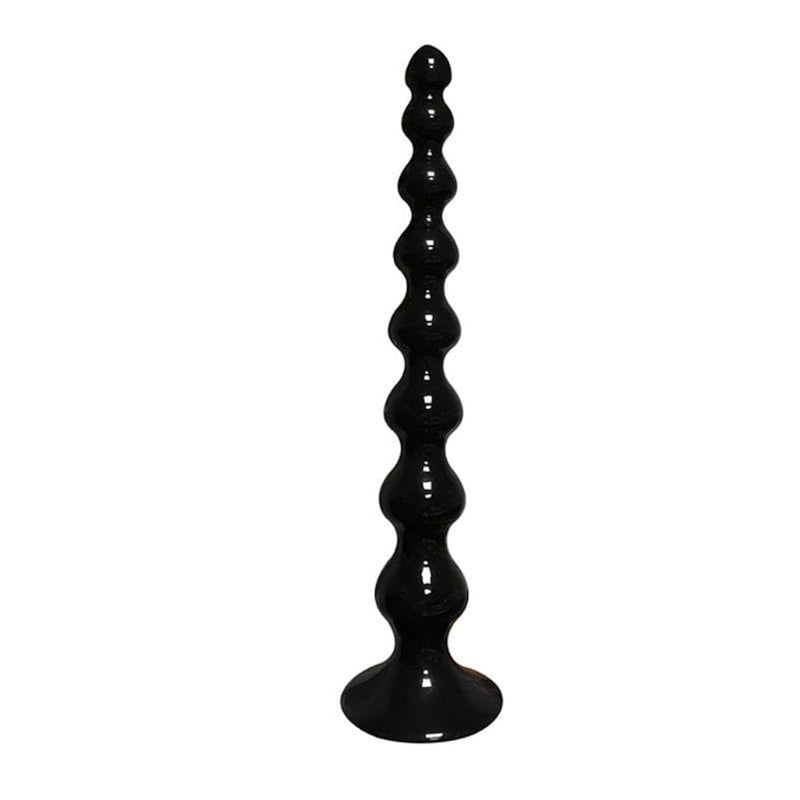 Anal Beads Super Long 14.2" Anal Plug Large Butt Plug Dildos With Suction Cup Anal Sex Toy For Men Women Couples (Black L)