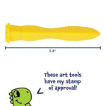 Triangle Grip Stampers Set of 4 with Various Patterns for Toddlers