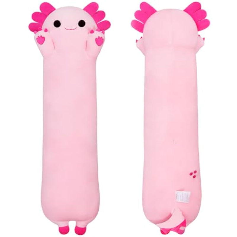 43In Plush Axolotl Toy Stuffed Animal Axolotl Toy Pillow Body Pillow Gift For Kids And Girls (Pink,110Cm/43.3In)