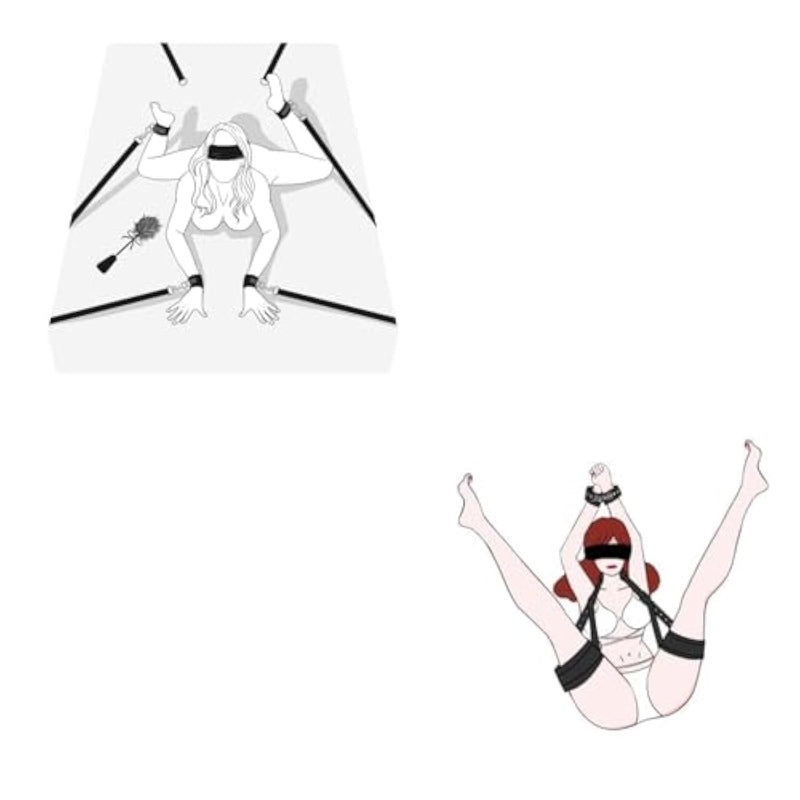 Bed Sex Bondage Kit Restraints & Bdsm Sex Bondage