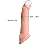 New 3019R Soft Texture Sleeve Extender Sheath For Men Male Enhancement Extension Sleeve (Flesh-Colored/Rr)