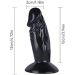 Realistic Dildo, Sex Toys For Beginners, Anal Plug For Women, Lesbians, Men, Gay And Couple (4.5" Black)