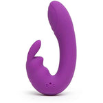 Ignite Mini Rabbit Vibrator - 3.5 Inch Beginner Friendly Silicone G Spot Vibrator For Women - 20 Function Adult Sex Toy - Rechargeable & Waterproof - Purple