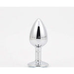 Anal Plug Adult Sex Toy, Blue Gem Anal Toys Adult Sex Toys Games Butt Plug,Personal Anal Plug Sex Toy For Adult Women,Men And Couples, Stainless Steel (Large)