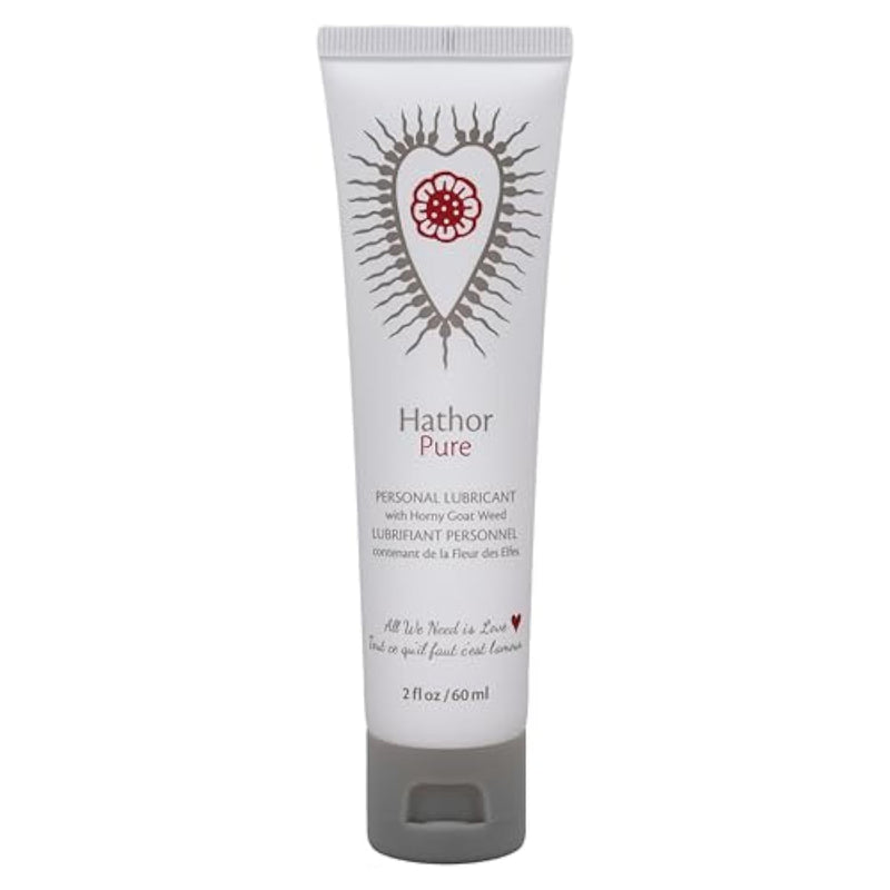 Sensual Luxury | Hathor Pure Sex Lube | Medium Thick Non Sticky Water Based Lube | Botanical Sex Lubricant For Women, Men, & Couples, 2 Oz