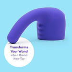 Purple Deluxe Wand G-Spot Head Attachment - Sleek Silicone - Waterproof