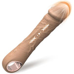 Thrusting Dildo Vibrator Adult Toys- Ipx6 Waterproof Sex Toys With 10 Powrful Vibrating And 5 Thrusting Modes-Realistic Thrusting Vibrator With G-Spot Clitoral Nipple Stimulator For Woman