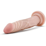 Adult Sex Toys - Realistic Dildo With Small Glans - 7 Inch - Suction Cup - Flexible Slim Lifelike Penis For Vaginal G-Spot & Anal Stimulaton - Women Men & Couples - Beige