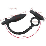 Anal Vibrator With Thick Penis Ring Cock Ring Anal 10 Vibrator Strong Vibration Medical Silicone Double Prostate Massager With Cock Ring Adult Male Sex Toys For Men