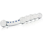 Crystal Glass Anal Plug Masturbator Adult Sex Toy, Pleasure Wand Dildo Penis Beads Double Head Design Butt Plug Prostate Massage G-Spot Sex Toy For Men And Women