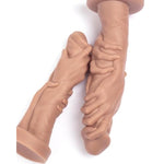 Realistic Grip Fist Dildo for Vaginal or Anal Fisting with Strong Suction Cup - Small Size