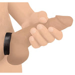 Xr Play Hard. Cock Ring Black Leather Closure Penis Ring For Men Or Couples, Harder Longer Erection Enhancer, Adjustable Cock Ring, Stay Hard Male Enhancement - Black (Ag846)