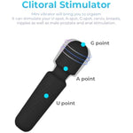 Mini Vibrator Clitoris Stimulator Vibrators, Fully Waterproof, Quiet & Small, G Spot Vibrator Dildo Women Adult Sex Toy, Usb Rechargeable, Personal Massager With 10 Vibration Settings (Black)