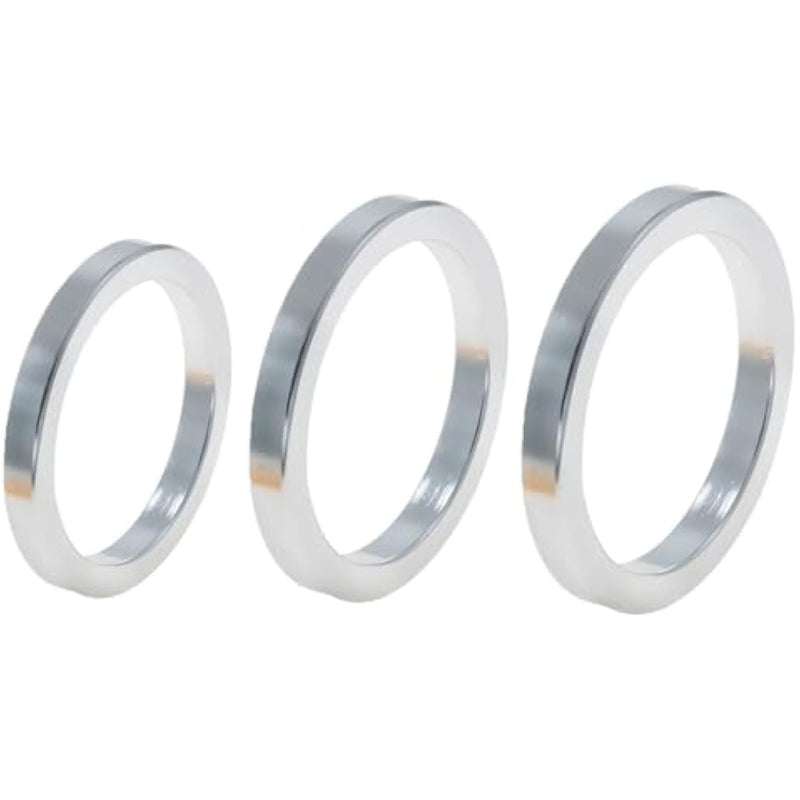 3Pcs Metal Bondage Penis Ring Stretcher Male Exercise Cock Ring Set With Difference Sizes Adult Sex Toys