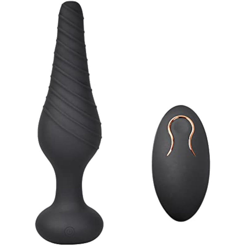 Vibrating Anal Vibrator With 10 Patterns, Rechargeable Anal Plug Silicone Sex Toys For Men