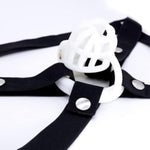 Chastity Belt Male Chastity Device Accessory Elastic Band Chastity Strap Penis Cage Cock Cages Auxiliary Rope Adult Threed And Four Way Bondage Belts (Black, Four-Way)