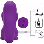 Dual Pleasure Squirrel Vibrator & Air-Pulse Clitoral Stimulator, Clitoral Sucking, Clit Vibrator, Pressure-Wave Technology, Waterproof, Rechargeable, Sex Toy Vibrator For Women (Purple)