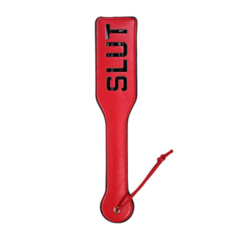 Faux Leather Paddle for Adult Spanking Play, 12.8 Inch Total Length