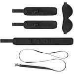 Soft Collar With Lead Set, Bondage Handcuffs Blindfold And Slut Spanking Paddle For Adults Bdsm Restraint Sex Toys
