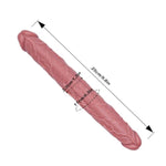 10" * 1.3" Silicone Double Ended Headed Dildo With Veins Lesbian Sex Toy, Soft Realistic Double Sided Small Thin Dildo Shower Lifelike Penis, Long G-Spot Anal Dildos Adult Sex Toy For Women Beginner