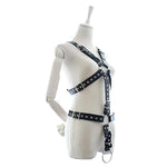 Male Leather Chastity Belt Chest Harness With Handcuffs And Penis Ring, Adjustable Adult Products Bondage Costume Sm Slave Fetish Chastity Devices For Men And Couples