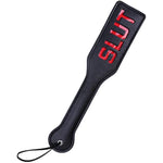 Faux Leather Slut Spanking Paddle For Sex Play, 12.8Inch Total Length Paddle For Adults, Black