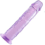 7.5 Inch Purple G Spot Dildos, Flexible Jelly Anal Plugs Sex Toys For Women, Men