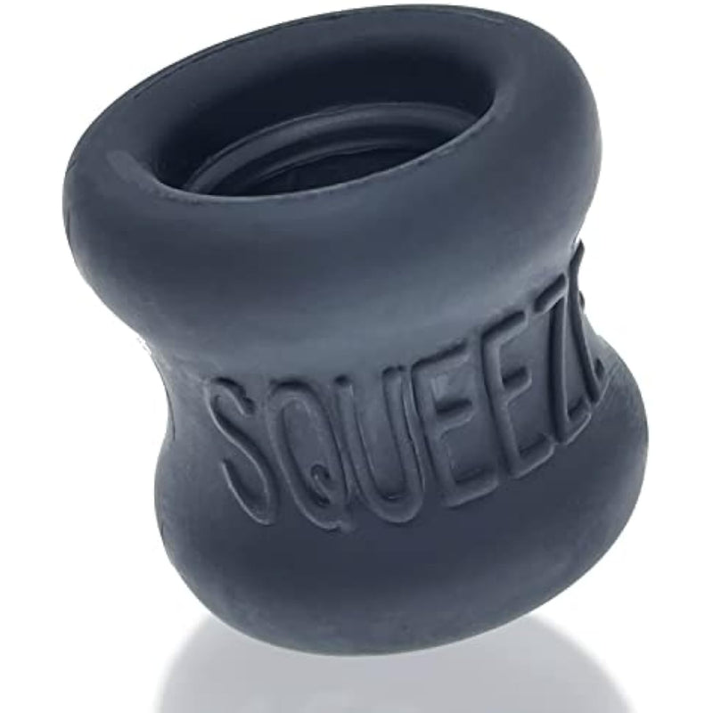 Squeeze Ballstretcher - Super Stretchy Flextpr Sack Stretcher - Ergonomic Curved Design For Comfort & Grip - Adjustable & Tight Fit Cockring For Men - Enhances Pleasure & Performance - Night