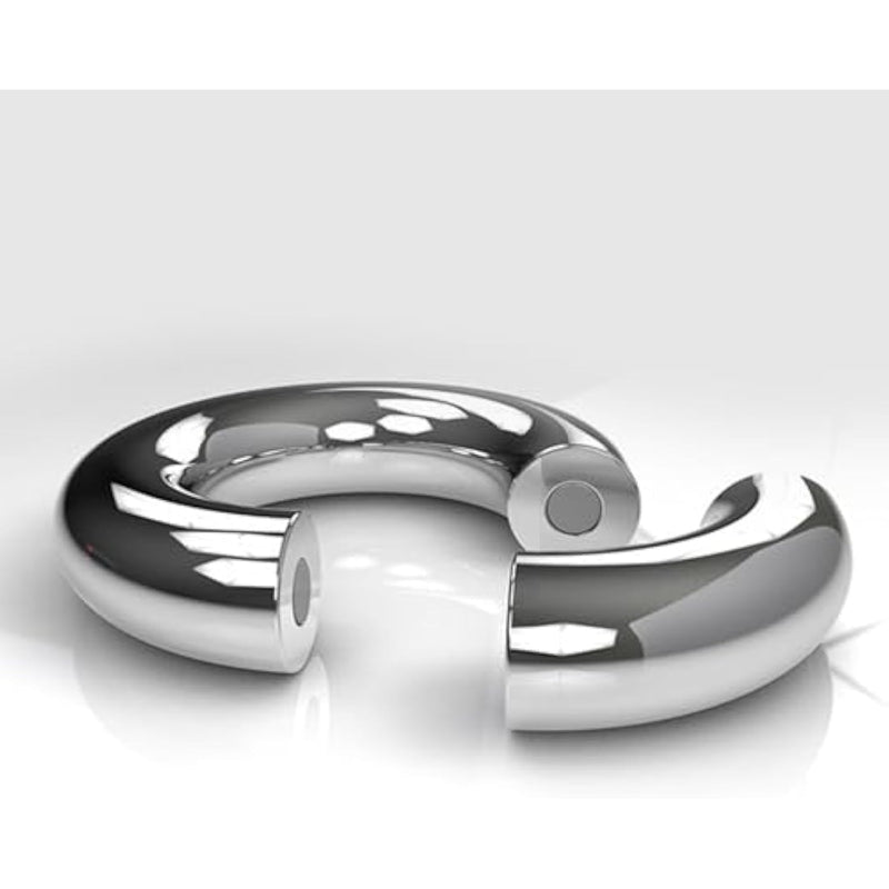 Male Weight-Bearing Magnet Penis Ring Metal Cock Ring Male Masturbation Exercise Bondage Enhanced Cock Ring Sex Toy